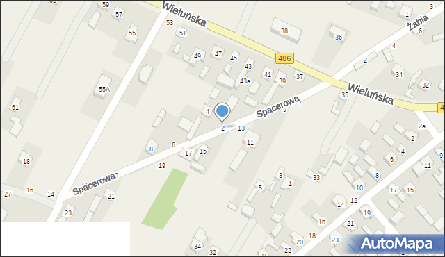 Kraszkowice, Spacerowa, 2, mapa Kraszkowice