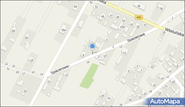 Kraszkowice, Spacerowa, 6, mapa Kraszkowice