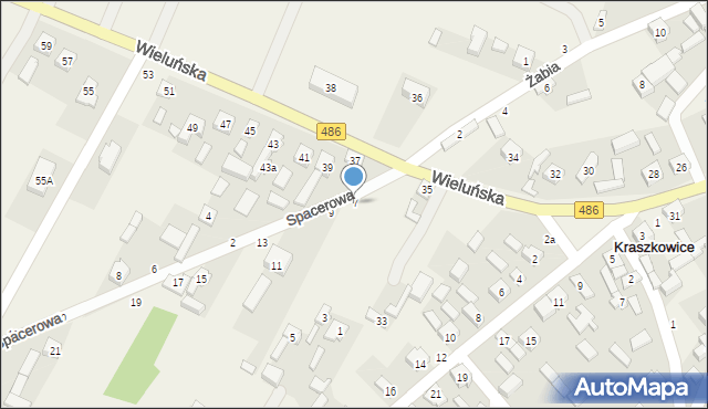 Kraszkowice, Spacerowa, 7, mapa Kraszkowice