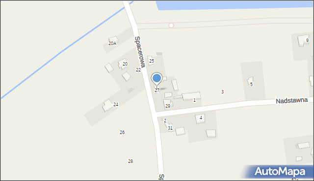 Krępiec, Spacerowa, 27, mapa Krępiec