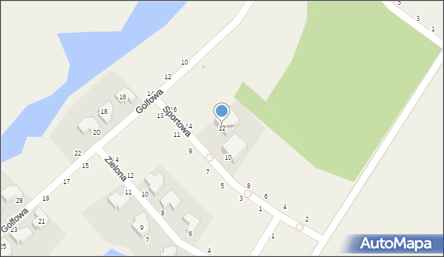 Kryniczno, Sportowa, 12, mapa Kryniczno