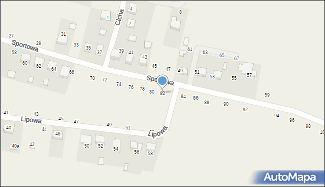 Księginice, Sportowa, 82, mapa Księginice