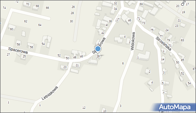 Kuropatnik, Spacerowa, 19, mapa Kuropatnik