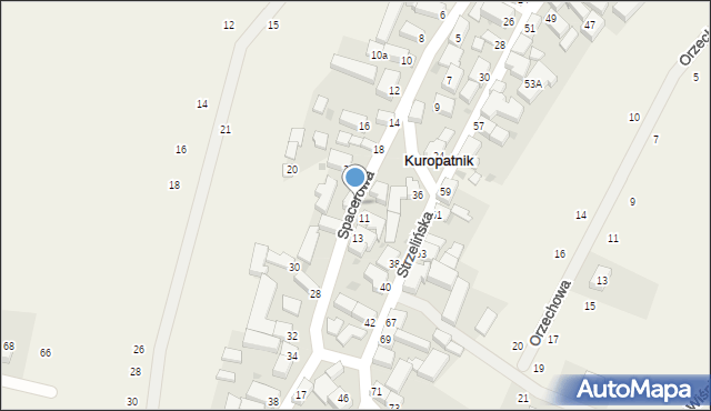 Kuropatnik, Spacerowa, 24, mapa Kuropatnik