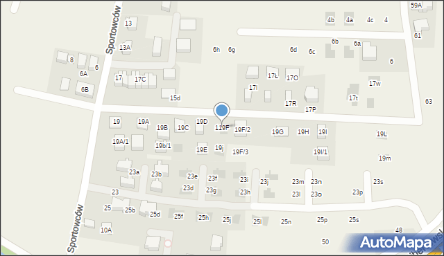 Libertów, Sportowców, 119F, mapa Libertów