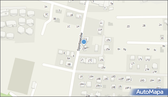 Libertów, Sportowców, 13A, mapa Libertów