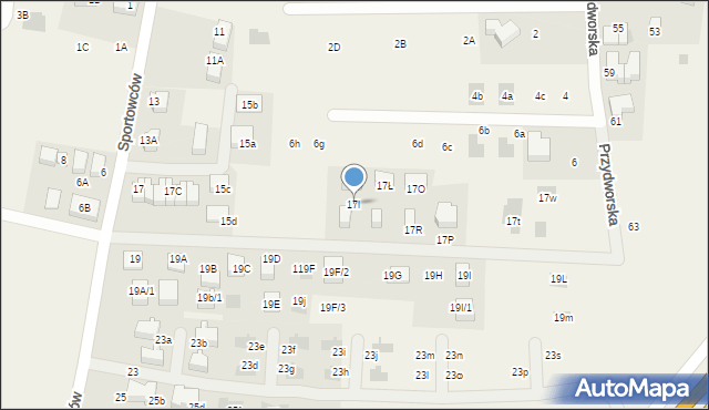 Libertów, Sportowców, 17l, mapa Libertów