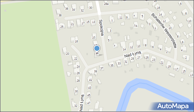 Lidzbark Warmiński, Spokojna, 16, mapa Lidzbark Warmiński