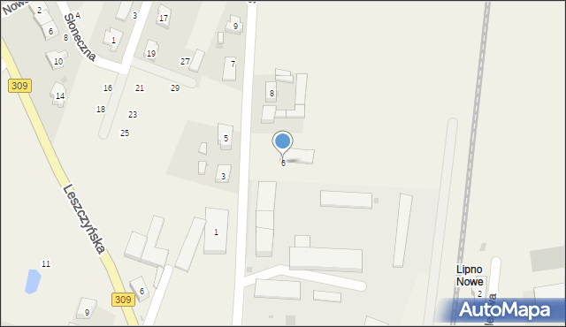 Lipno, Spółdzielcza, 6, mapa Lipno
