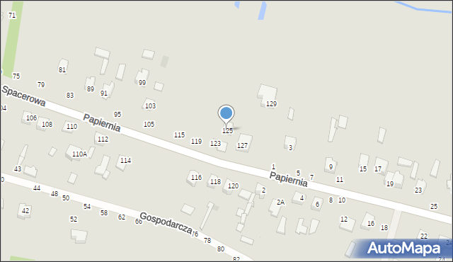Lipsko, Spacerowa, 125, mapa Lipsko