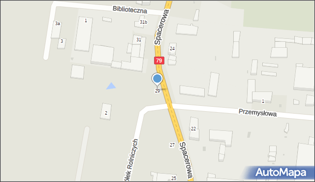 Lipsko, Spacerowa, 29, mapa Lipsko