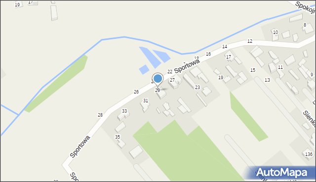 Łobodno, Sportowa, 29, mapa Łobodno