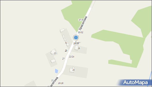 Łochynia, Spacerowa, 26/28, mapa Łochynia