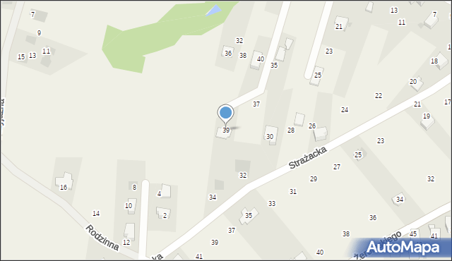 Łodygowice, Spokojna, 39, mapa Łodygowice