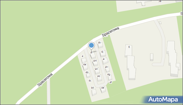Łukęcin, Spacerowa, 4l, mapa Łukęcin
