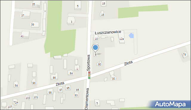 Łuszczanowice, Sportowa, 4, mapa Łuszczanowice