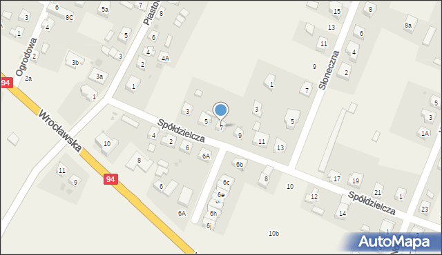 Marcinkowice, Spółdzielcza, 7, mapa Marcinkowice