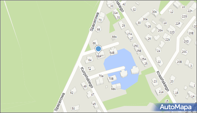 Marki, Spacerowa, 64A, mapa Marki