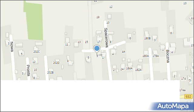 Marklowice, Spacerowa, 3, mapa Marklowice