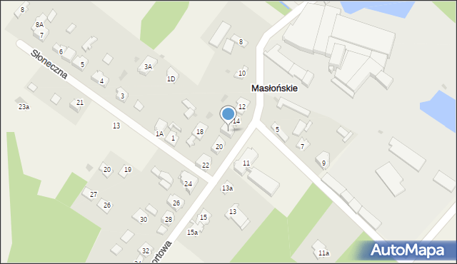 Masłońskie, Sportowa, 16, mapa Masłońskie
