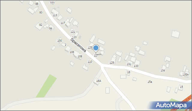 Miechów, Spacerowa, 127, mapa Miechów