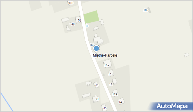 Miętne, Spokojna, 16B, mapa Miętne