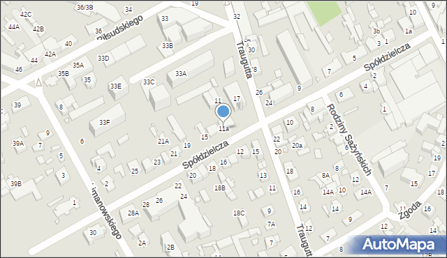 Mińsk Mazowiecki, Spółdzielcza, 11a, mapa Mińsk Mazowiecki