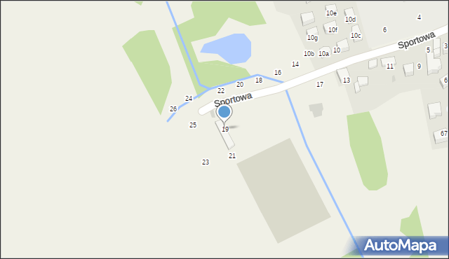 Modlnica, Sportowa, 19, mapa Modlnica