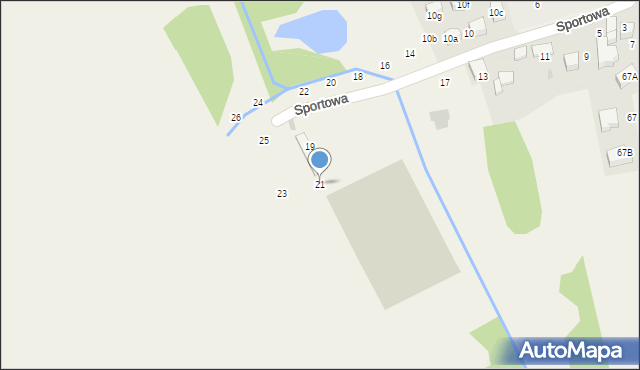 Modlnica, Sportowa, 21, mapa Modlnica