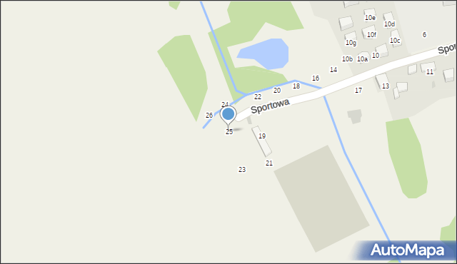 Modlnica, Sportowa, 25, mapa Modlnica