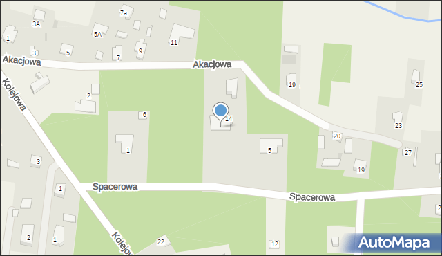 Mostówka, Spacerowa, 3, mapa Mostówka