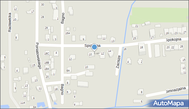 Mszczonów, Spokojna, 10A, mapa Mszczonów