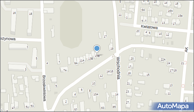 Mszczonów, Spółdzielcza, 15B, mapa Mszczonów