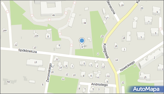 Nałęczów, Spółdzielcza, 4, mapa Nałęczów