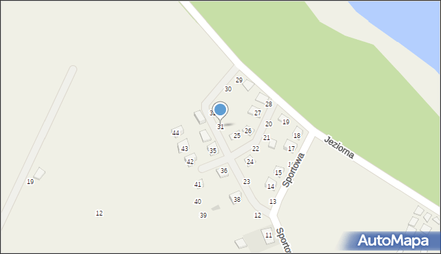 Nowęcin, Sportowa, 31, mapa Nowęcin