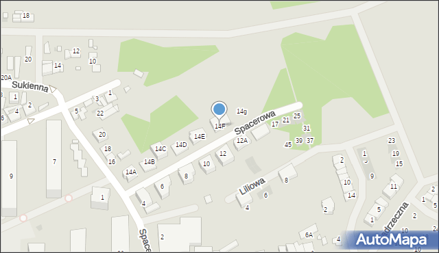 Nowy Dwór Mazowiecki, Spacerowa, 14F, mapa Nowy Dwór Mazowiecki