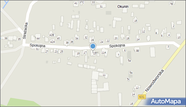 Nowy Dwór Mazowiecki, Spokojna, 15, mapa Nowy Dwór Mazowiecki