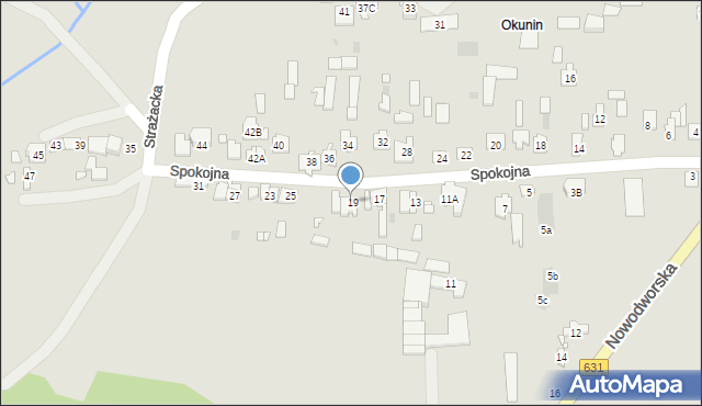 Nowy Dwór Mazowiecki, Spokojna, 21, mapa Nowy Dwór Mazowiecki