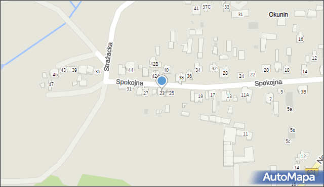 Nowy Dwór Mazowiecki, Spokojna, 23, mapa Nowy Dwór Mazowiecki