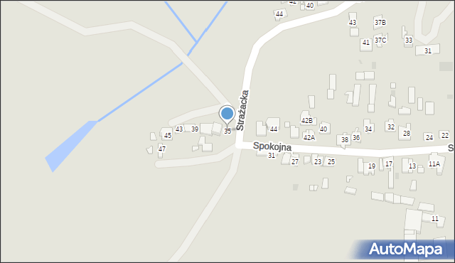 Nowy Dwór Mazowiecki, Spokojna, 35, mapa Nowy Dwór Mazowiecki