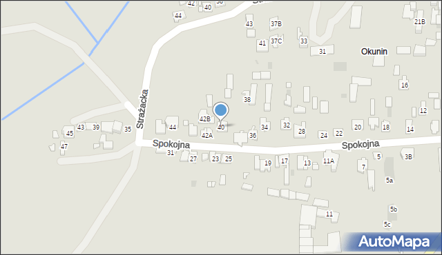 Nowy Dwór Mazowiecki, Spokojna, 40, mapa Nowy Dwór Mazowiecki