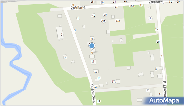 Nowy Prażmów, Spacerowa, 9, mapa Nowy Prażmów