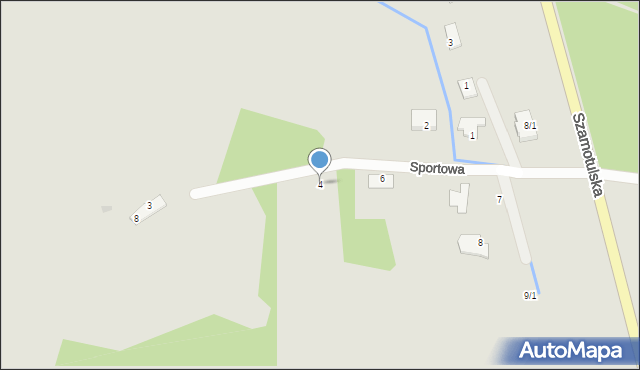 Obrzycko, Sportowa, 4, mapa Obrzycko