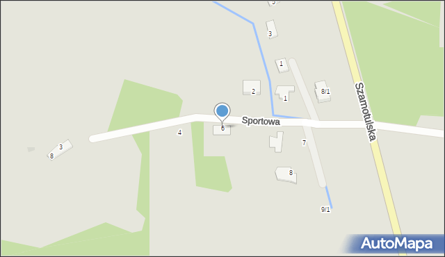 Obrzycko, Sportowa, 6, mapa Obrzycko