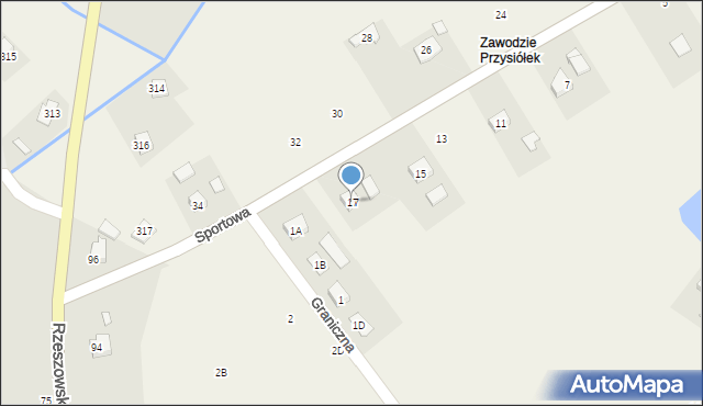 Odrzykoń, Sportowa, 17, mapa Odrzykoń