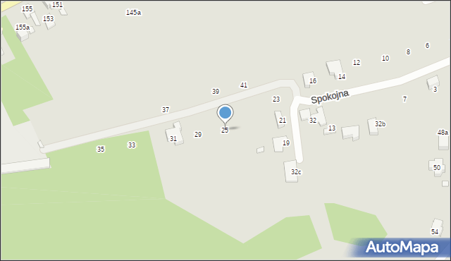 Ogrodzieniec, Spokojna, 27, mapa Ogrodzieniec
