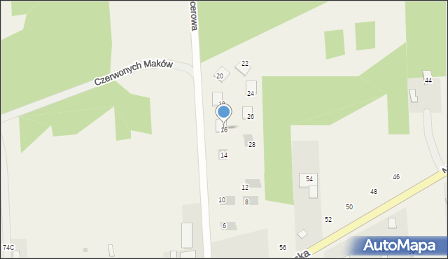 Olszewnica Nowa, Spacerowa, 16, mapa Olszewnica Nowa