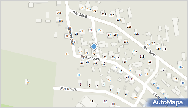 Opatówek, Spacerowa, 24, mapa Opatówek