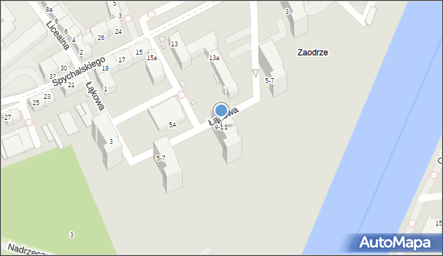 Opole, Spychalskiego Stanisława, 9-11, mapa Opola