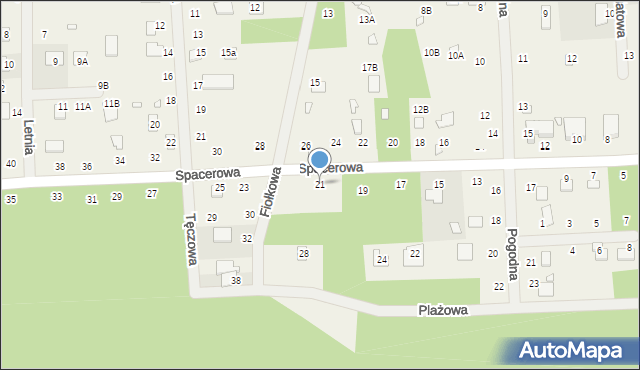 Orchówek, Spacerowa, 21, mapa Orchówek